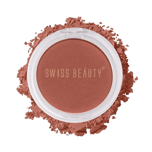 Swiss Beauty Professional Glaze Bronzing Matte Blusher 4gm | High-Colour Payoff | Lightweight | Long-Lasting & Blendable Formula for a Natural & Radiant Look