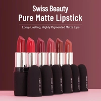Swiss Beauty Pure Matte Lipsticks 3.8g | Magic Maroon 211 | Creamy Matte - 1