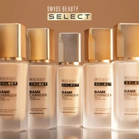 Swiss Beauty Select Game Changer Foundation Lightweight With Serum 35g | Shade Almond Glow | Natural Dewy Finish, Buildable Coverage, Skin-Like & Breathable Formula