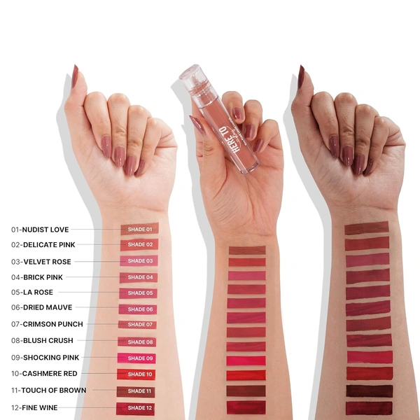Swiss Beauty Select Here To Stay Liquid Matte Lipstick 3ml with Shade 11 Touch of Brown| Kiss-Proof Formula | Non-Transfer & Smudgeproof | 12-18 Hrs Stay
