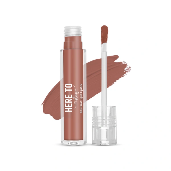 Swiss Beauty Select Here To Stay Liquid Matte Lipstick 3ml with Shade 13 Bare Nude| Kiss-Proof Formula | Non-Transfer & Smudgeproof | 12-18 Hrs Stay