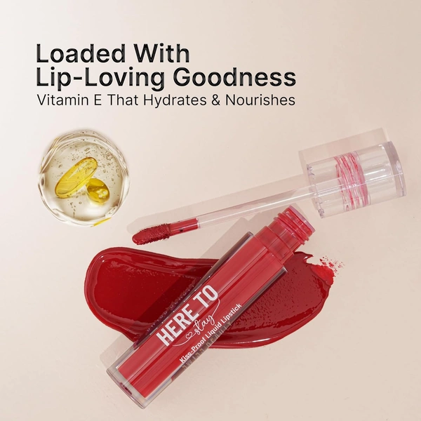 Swiss Beauty Select Here To Stay Liquid Matte Lipstick 3ml with Shade 14 Peach Wood | Kiss-Proof Formula | Non-Transfer & Smudgeproof | 12-18 Hrs Stay