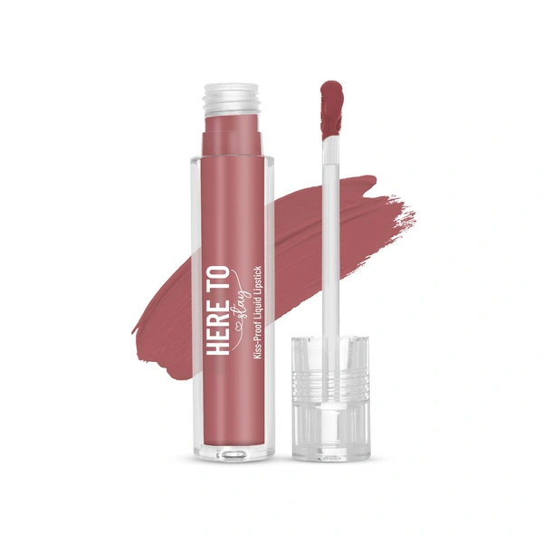 Swiss Beauty Select Here To Stay Liquid Matte Lipstick 3ml with Shade 14 Peach Wood | Kiss-Proof Formula | Non-Transfer & Smudgeproof | 12-18 Hrs Stay