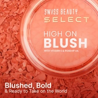 Swiss Beauty Select High on Blush 8g Sweet Pink | Natural Matte Finish | Long-Lasting & Non-Transferrable | Enriched with Vitamin E & Rose Oil