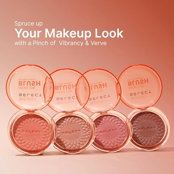 Swiss Beauty Select High on Blush 8g Sweet Pink | Natural Matte Finish | Long-Lasting & Non-Transferrable | Enriched with Vitamin E & Rose Oil