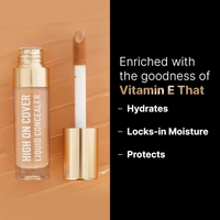 Swiss Beauty Select High On Cover Liquid Concealer Shade Shade 0.5 Very Fair, 5.5ml | Matte Finish, No-Crease Formula | Enriched with Vitamin E for Flawless Skin