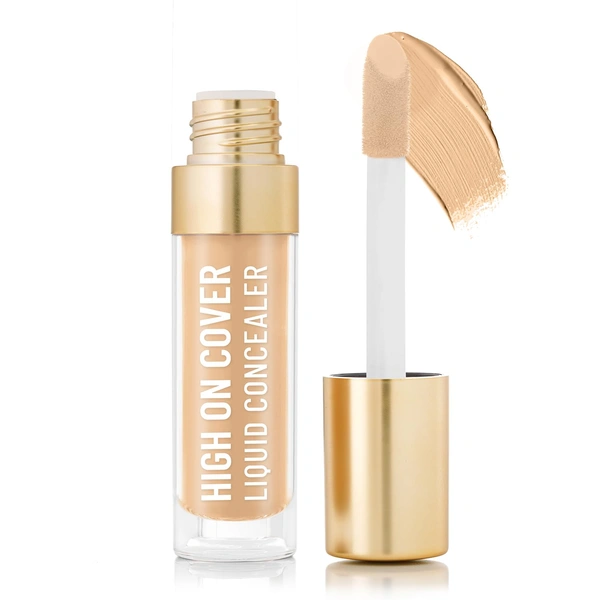 Swiss Beauty Select High On Cover Liquid Concealer Shade 4.0 Deep, 5.5ml | Full Coverage, Matte Finish | No-Crease Formula | Enriched with Vitamin E for Smooth Skin