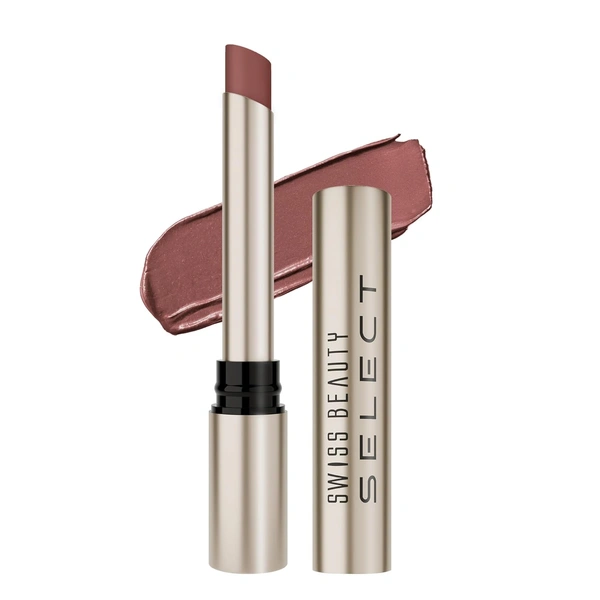 Swiss Beauty Select High On Shine Creamy Lipstick 18 Chocolate Charm| Mirror-Shine Glossy Finish | Creamy Hydrating Formula with Vitamin E