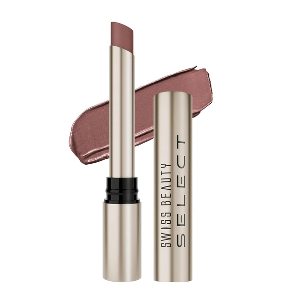 Swiss Beauty Select High On Shine Creamy Lipstick 12 Cocoa Charisma| Mirror-Shine Glossy Finish | Creamy Hydrating Formula with Vitamin E