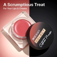 Swiss Beauty Select Lip And Cheek Cushion Creamy Mousse 4.5gm, Shade 04 Velvet Red with Vitamin E | 12 Hours Long Stay | Soft Matte Finish