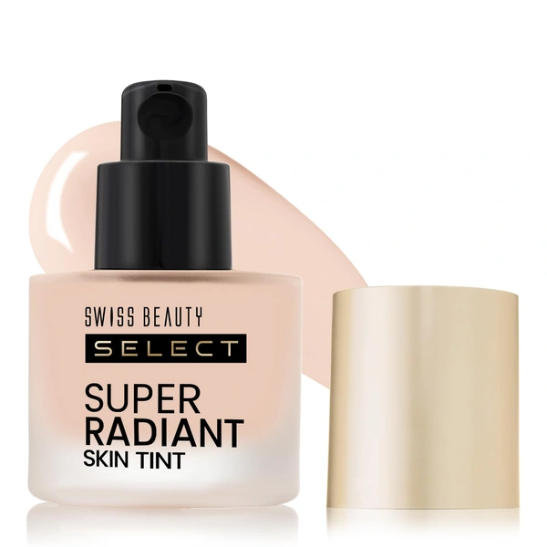 Swiss Beauty Select Super Radiant Hydrating Skin Tint 30g, Shade 01 Creamy Glow, With Hyaluronic Acid, Lightweight Makeup for Natural Dewy Glow Finish