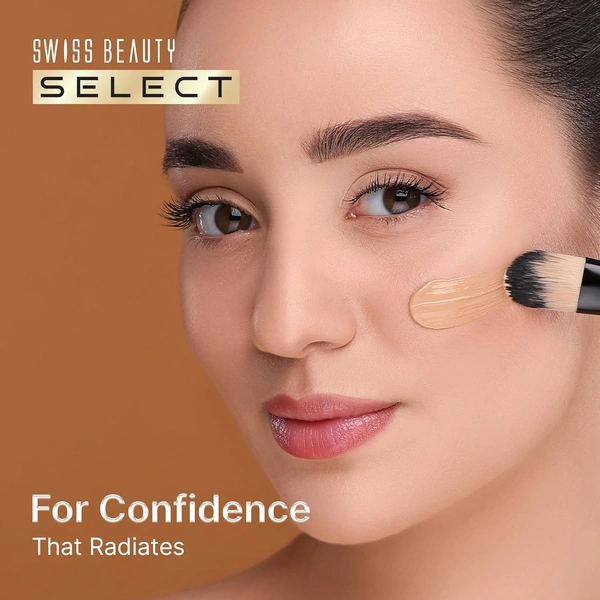 Swiss Beauty Select Super Radiant Hydrating Liquid Skin Tint 30g, Shade 04 Almond Glow, With Hyaluronic Acid | Lightweight Makeup for Natural Dewy Radiant Glow