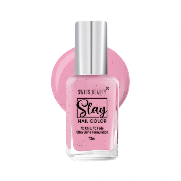 Swiss Beauty Slay Nail Colour 13ml | Hot Pink 57 | Ultra Shine Formulation