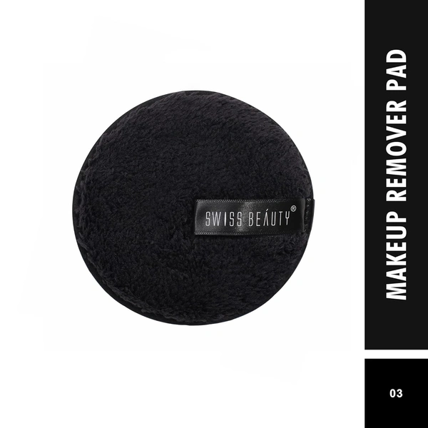 Swiss Beauty Soft & Gentle Cleansing Reusable Makeup Remover Pad Shade 03 | Ultra-Soft Microfiber | Eco-Friendly & Removes Waterproof Makeup | Washable & Reusable