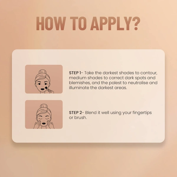 Swiss Beauty Ultra Base Concealer Palette Shade 01| Multi-Use Full Coverage Concealer, Contour & Corrector | Lightweight, Blendable Formula for Flawless, Even-Toned Makeup