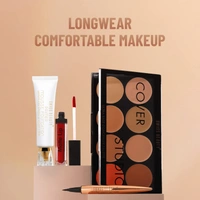 Swiss Beauty Ultra Base Concealer Palette Shade 01| Multi-Use Full Coverage Concealer, Contour & Corrector | Lightweight, Blendable Formula for Flawless, Even-Toned Makeup