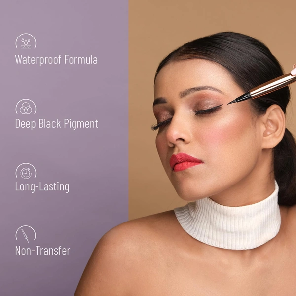 Swiss Beauty Ultra Black Liquid Pen Eyeliner 0.8ml | Long Lasting