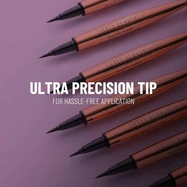 Swiss Beauty Ultra Black Liquid Pen Eyeliner 0.8ml | Long Lasting