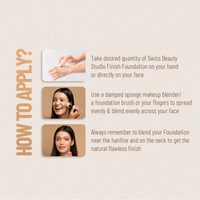 Swiss Beauty Water Proof Studio Finish Full Coverage Foundation Natural Beige 30ml | Full coverage, Long-lasting & Lightweight Foundation for Professional look Makeup