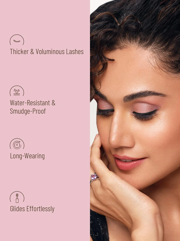 Swiss Beauty Waterproof Volume Mascara | Long-Lasting, Smudge-Proof Definition | Bold Lashes with All-Day Wear | Flake-Free Lashes | Smudge Proof | 8.5ml