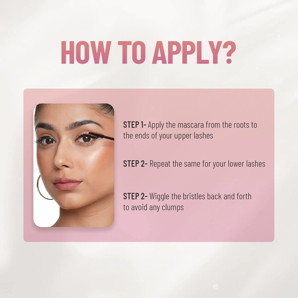 Swiss Beauty Waterproof Volume Mascara | Long-Lasting, Smudge-Proof Definition | Bold Lashes with All-Day Wear | Flake-Free Lashes | Smudge Proof | 8.5ml