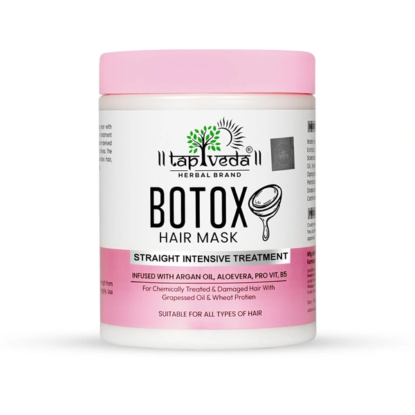 Tapveda Botox Hair Mask 1000ml | Hair Spa Treatment with Argan Oil, Aloe Vera & Pro-Vitamin B5 | Intense Repair, Smoothness & Silk Perfection