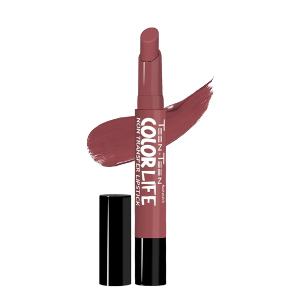 Teen Teen Color Life Nontransferable lipstick 2gm with M29 Caramel Nude Shade| Matte Crayon Finish | Long lasting & waterproof | Keep Hydrating & Moisturizing