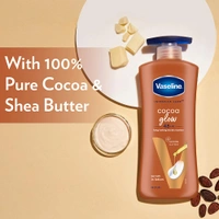 Vaseline Cocoa Glow Serum In Lotion 400ml with 100% Pure Cocoa & Shea Butter | Deep Moisturizing Serum Lotion for Glowing, Soft & Smooth Skin