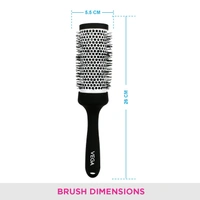Vega VEGA Hot Curl Brush H2-PRM | Professional Curling Brush with Heat-Resistant Bristles | Adds Volume, Enhances Shine & Creates Stunning Curls with Ease