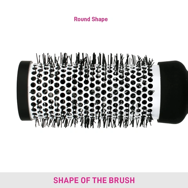 Vega VEGA Hot Curl Brush H2-PRM | Professional Curling Brush with Heat-Resistant Bristles | Adds Volume, Enhances Shine & Creates Stunning Curls with Ease
