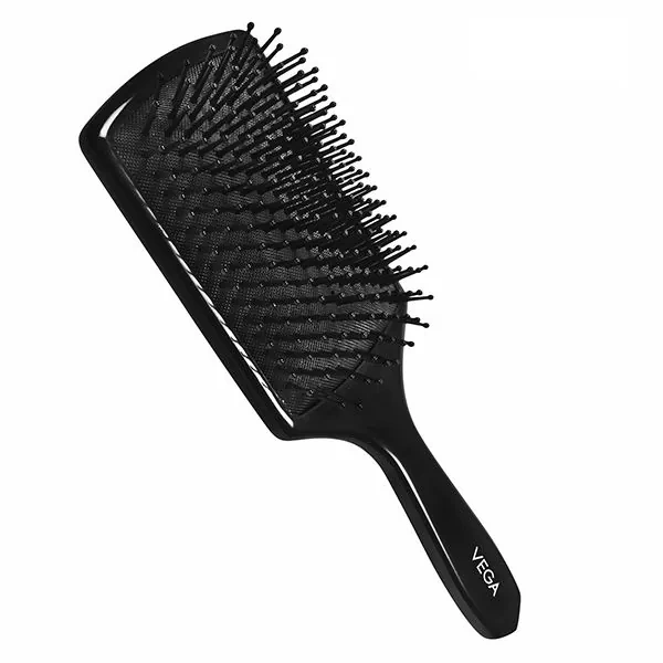 Vega VEGA Premium Paddle Hair Brush 8586 | Wide, Cushioned Base with Anti-Static Bristles | Ideal for Tangle-Free Hair, Smooth Styling & Scalp Comfort