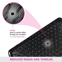 Vega VEGA Premium Paddle Hair Brush 8586 | Wide, Cushioned Base with Anti-Static Bristles | Ideal for Tangle-Free Hair, Smooth Styling & Scalp Comfort