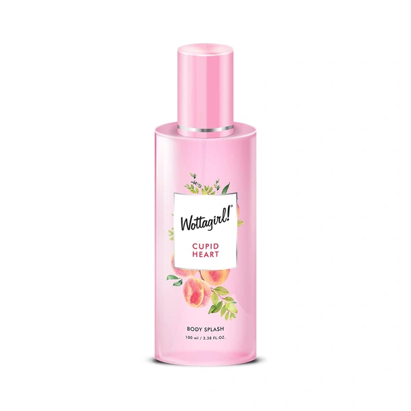 Wottagirl Wottergirl Cupid Heart Fruity Body Splash for Women - 100ml, Long-Lasting Fragrance
