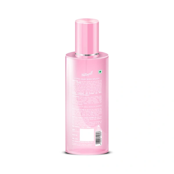 Wottagirl Wottergirl Cupid Heart Fruity Body Splash for Women - 100ml, Long-Lasting Fragrance