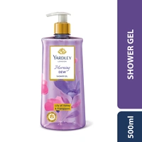 Yardley London Moarning Dew Shower Gel 500ml, Enriched with Lily of Flower & Frangipani | Paraben-Free & Refreshing Fragrance |Soft & Nourished Skin