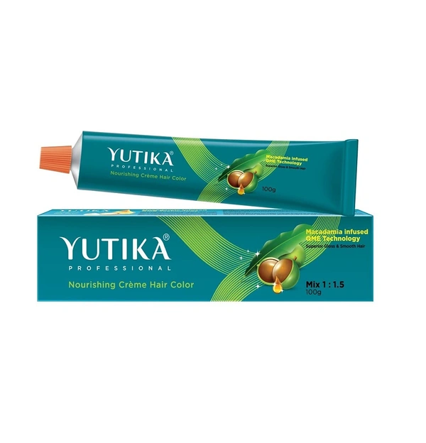 Yuthika Yutika Professional Creme Hair Color Tube 100gm Shade 10 Lightest Blonde Permanent Hair Dye for Grey Coverage Long Lasting Color Rich Shine Smooth Salon Finish