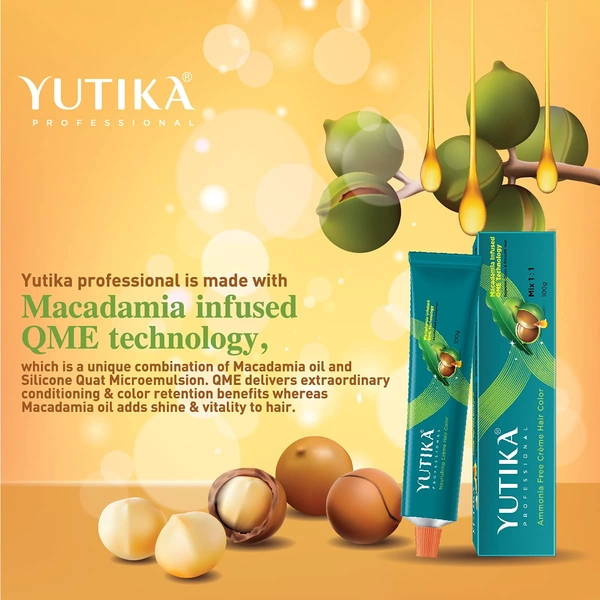 Yuthika Yutika Professional Creme Hair Color Tube 100gm Shade 10 Lightest Blonde Permanent Hair Dye for Grey Coverage Long Lasting Color Rich Shine Smooth Salon Finish