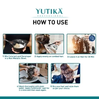 Yuthika Yutika Professional Creme Hair Color Tube 100gm Shade 10 Lightest Blonde Permanent Hair Dye for Grey Coverage Long Lasting Color Rich Shine Smooth Salon Finish