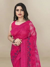 women's embroidered saree