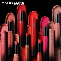 Maybelline New York Lipstick, Matte Finish, Bold Colour, Enriched With Jojoba Oil, Color Sensational Ultimattes, 499 More Blush, 1.7 g