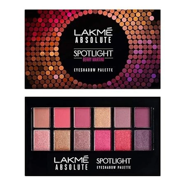 Lakmé Absolute Spotlight Eye Shadow Palette, Smokin Glam, 12 g EYESHADOW