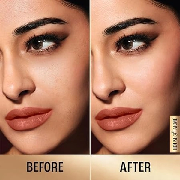 Lakme 9 To 5 Primer + Matte Powder Foundation Compact, Ivory Cream, Long Lasting, Buildable Coverage For A Matte Finish - Lightweight Face Makeup, 9 G