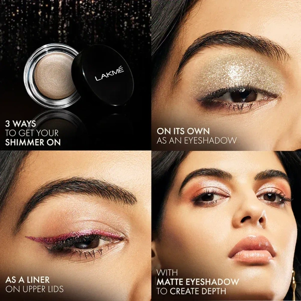 Lakmē Absolute Explore Eye Paint-Shimmering Silver eyeshadow