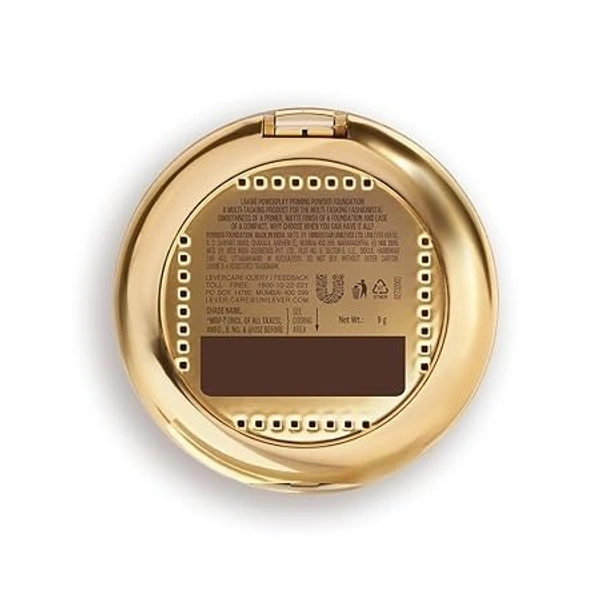 Lakme 9 To 5 Primer + Matte Powder Foundation Compact, Ivory Cream, Long Lasting, Buildable Coverage For A Matte Finish - Lightweight Face Makeup, 9 G