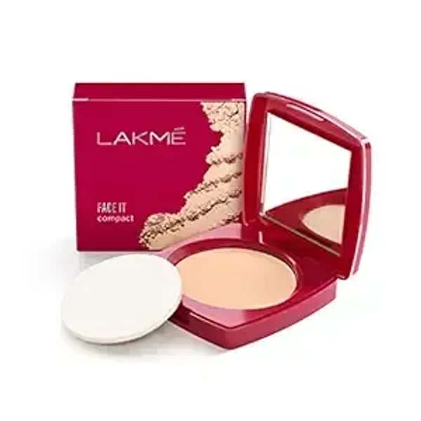 LAKMÉ Face It Matte Compact For Normal Skin, Marble, 9 G, Pink