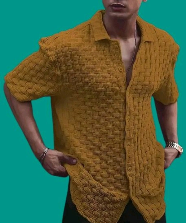 Korean High Quality Febric Tshirt Dark Yellow 