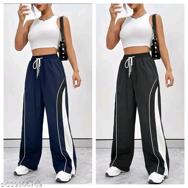 Black And Gray Stylish Women Pent