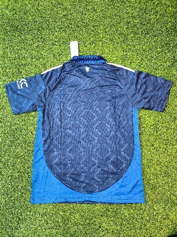 Manchester United Away Navy Blue Colour Jersey Set - S