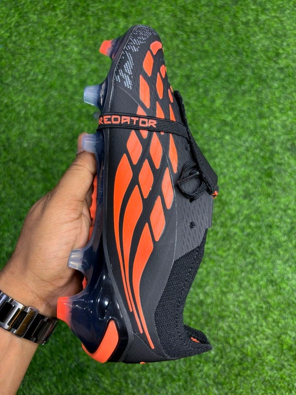 Predator Foldover Elite Black Orange Next-gen FG - 10.5