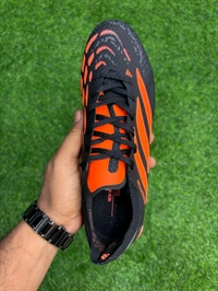 Predator Elite Black Orange Colour Low-top FG With Lace - 10.5